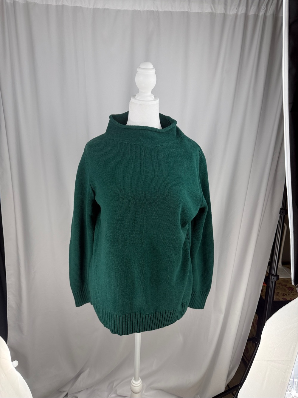 Karen Kane Dark Green Cowl Neck Sweater